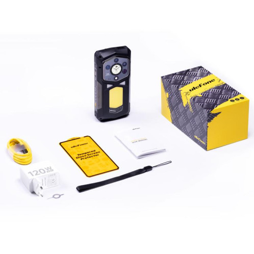  Téléphone robuste Ulefone Armor 29 Pro, 16 Go + 512 Go, vision nocturne, écran 6,67 pouces + 1,04 pouce, Android 15, MediaTek Dimensity 7400 Octa Core, réseau : 5G, OTG, NFC (noir) SU023B638-017